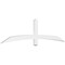 Ekena Millwork Bellingham Architectural Grade PVC Gable Bracket, 84"W x 21"H x 2"D x 4"F, 6/12 Pitch GBP084X21X0204BEL00 - alternate 1